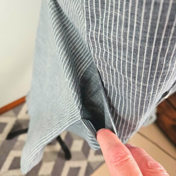 Levis Womens Pajama Shirt Dark Chambray Sz Large Comfortable Stylish Loungewear - Picture 8 of 12